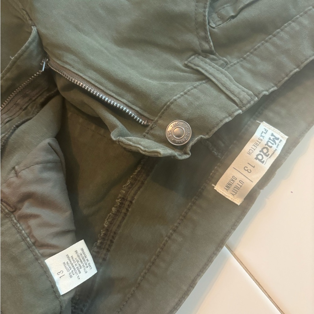 Mudd women’s Skinny Pants cargo green casual classic party comfy work winter - Picture 8 of 10
